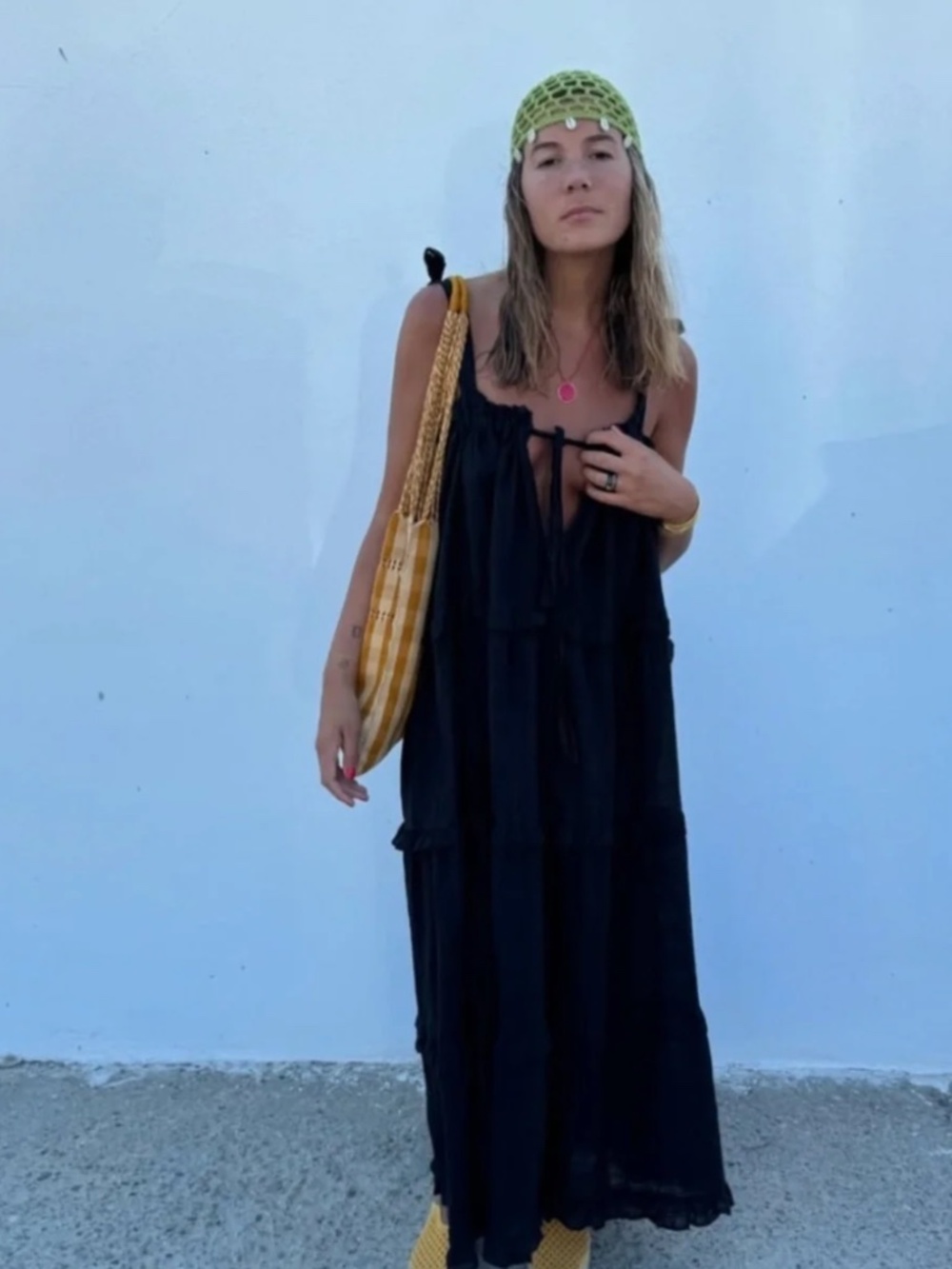 PAR & ESCALA 100% Cotton Summer Boho Feminine Dress Size S/M VGUC